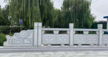 开封 芝麻灰桥栏杆、河道栏杆安装效果