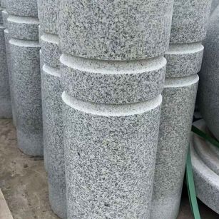 开封 芝麻白花岗岩挡车柱、隔离柱多少钱