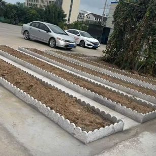 开封 花边石、花围石、花园石安装效果