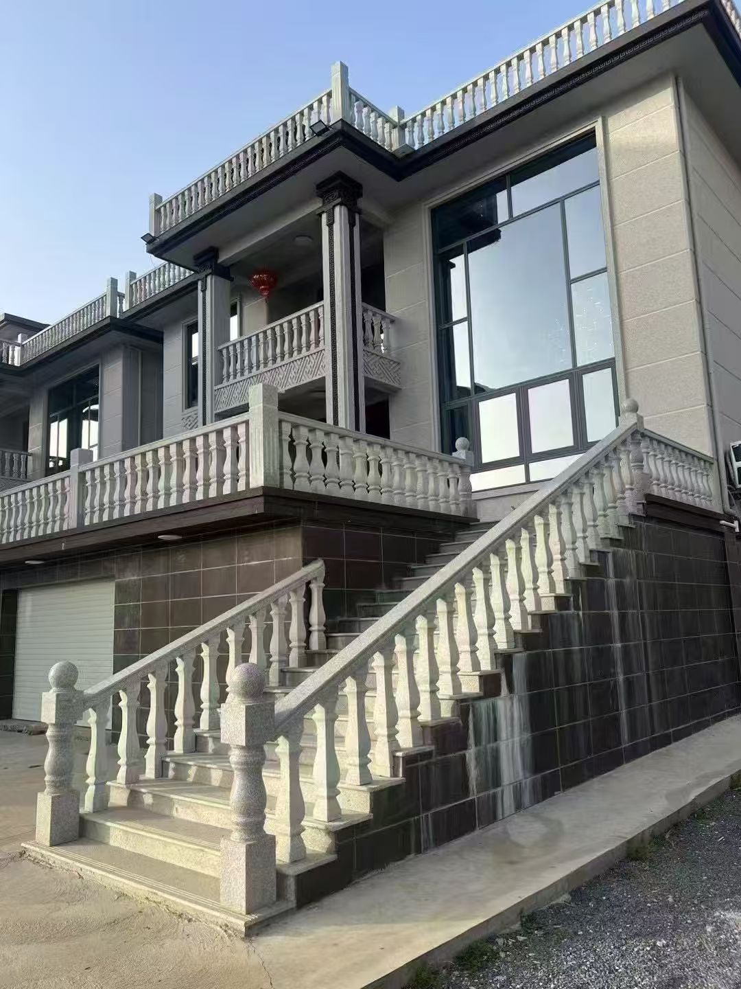 开封 芝麻白别墅阳台栏杆，楼梯栏杆