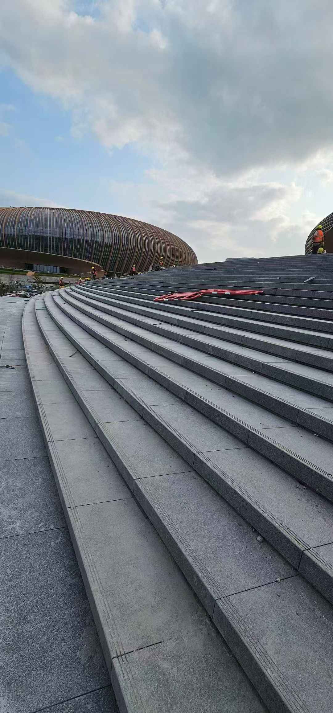 开封 弧形整石台阶铺装效果图