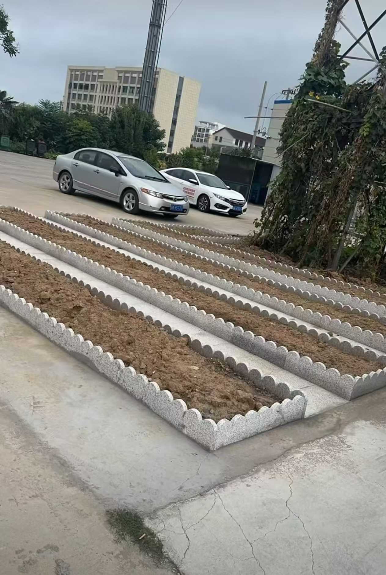 开封 花边石、花围石、花园石安装效果