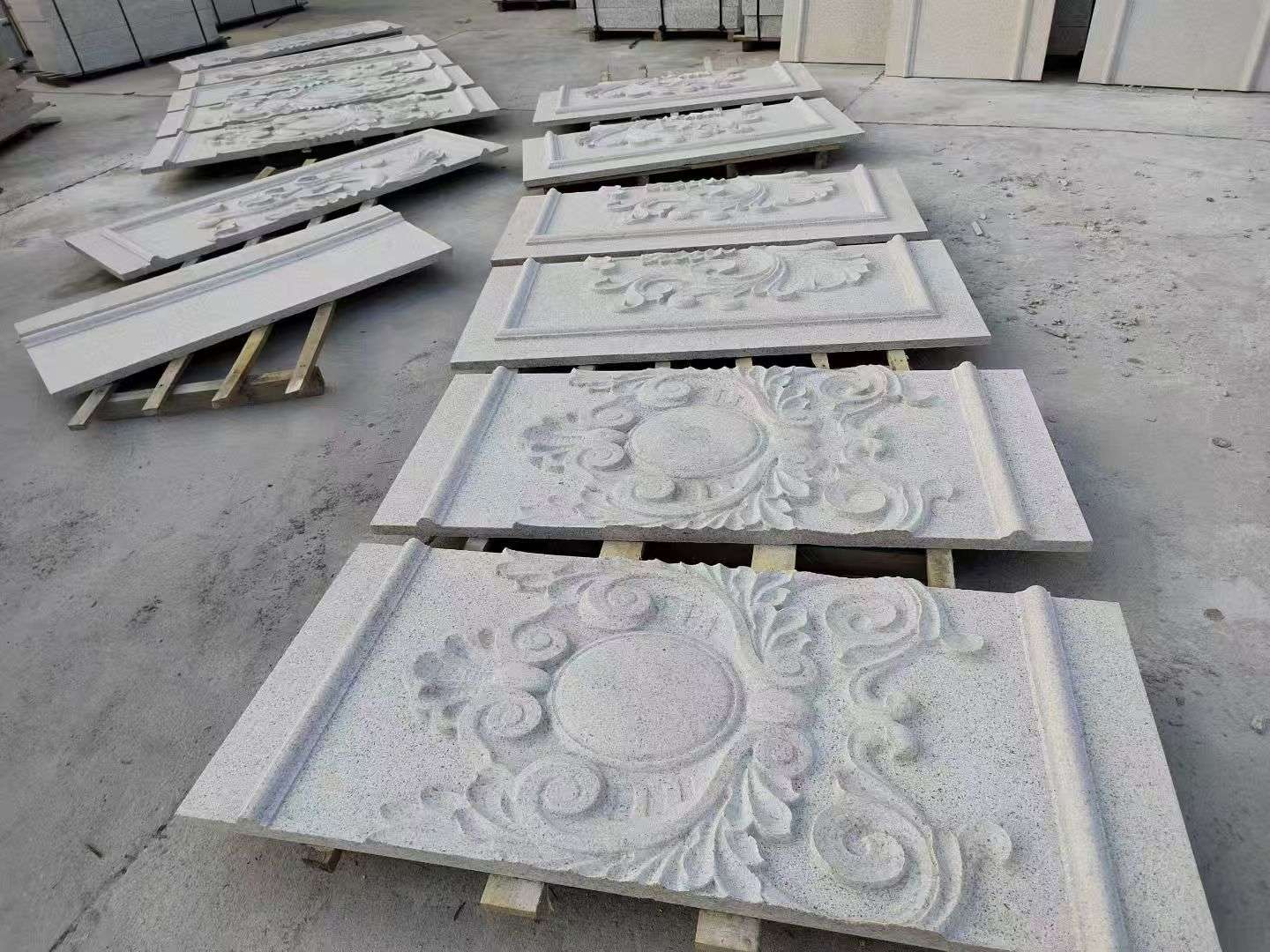 开封 芝麻白干挂雕花板