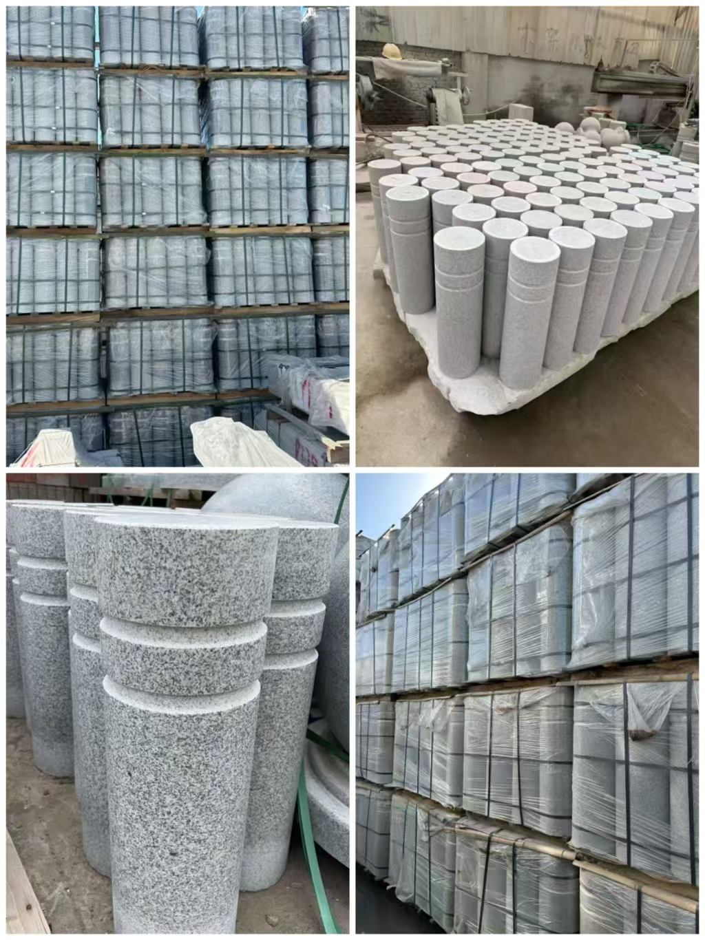 开封 芝麻白花岗岩挡车柱、隔离柱多少钱